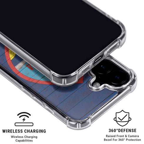 Guam Flag Dark Wood iPhone 17 MagSafe Case